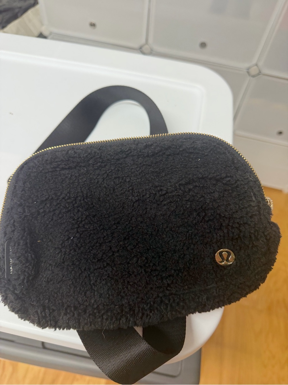 Lululemon Black Sherpa Belt Bag
